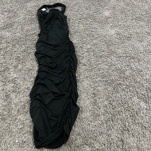 Fashion nova Tessa riches midi dress black size medium